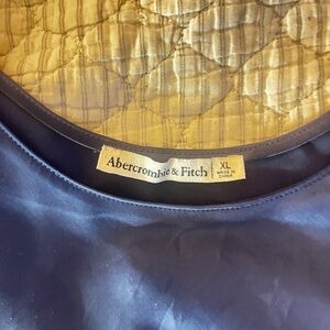 Dark blue satin tank top